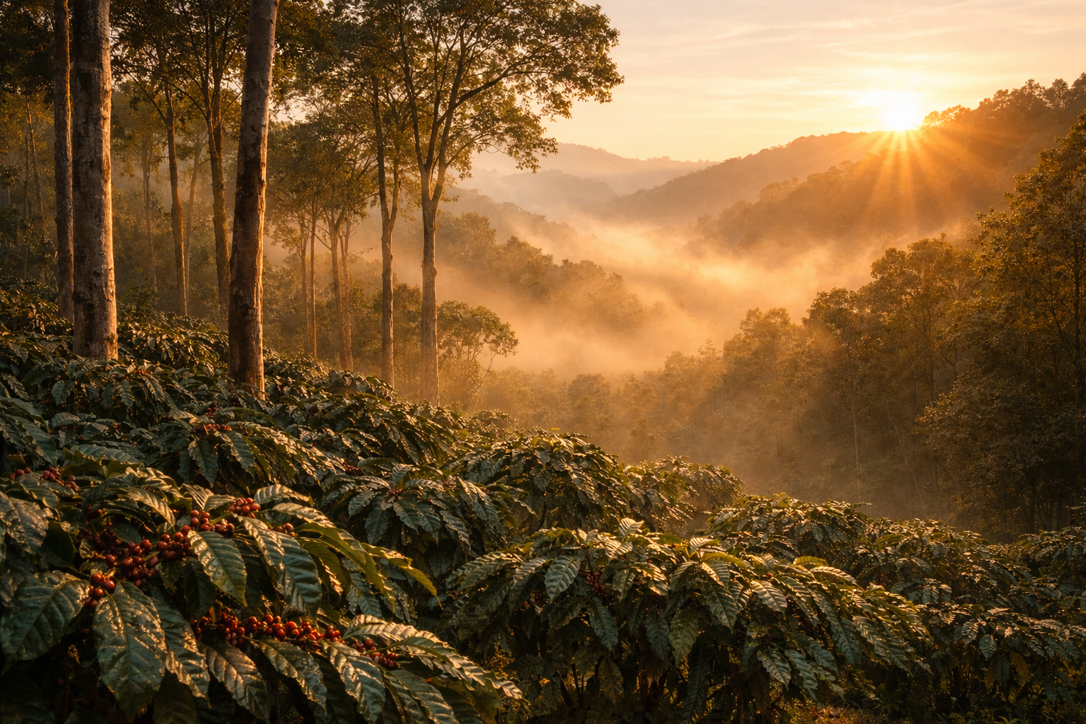 Misty Coffee Plantation in Kolli Hills